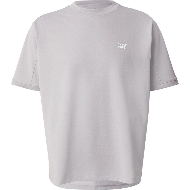 Calvin Klein Jeans Tričko šedá / bílá