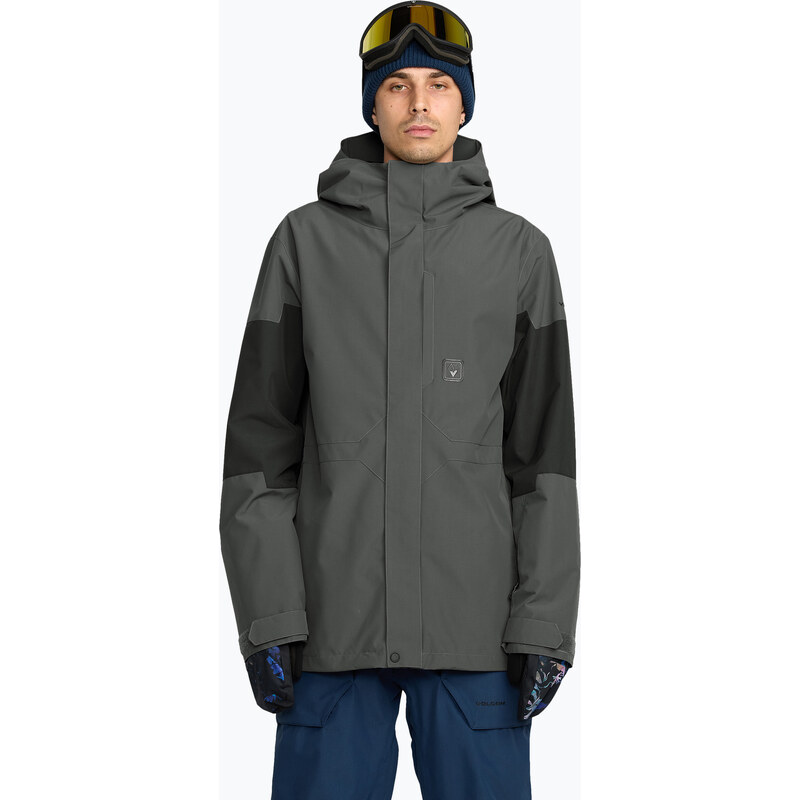 Pánská snowboardová bunda Volcom Primary Insulated dark grey