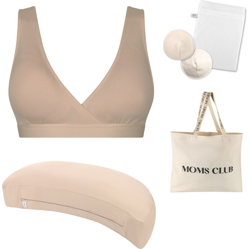 Moniel starterpack pro pohodlné kojení Essentials Nude & Pastel