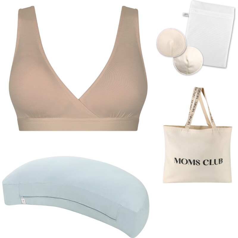 Moniel starterpack pro pohodlné kojení Essentials Nude & Pastel