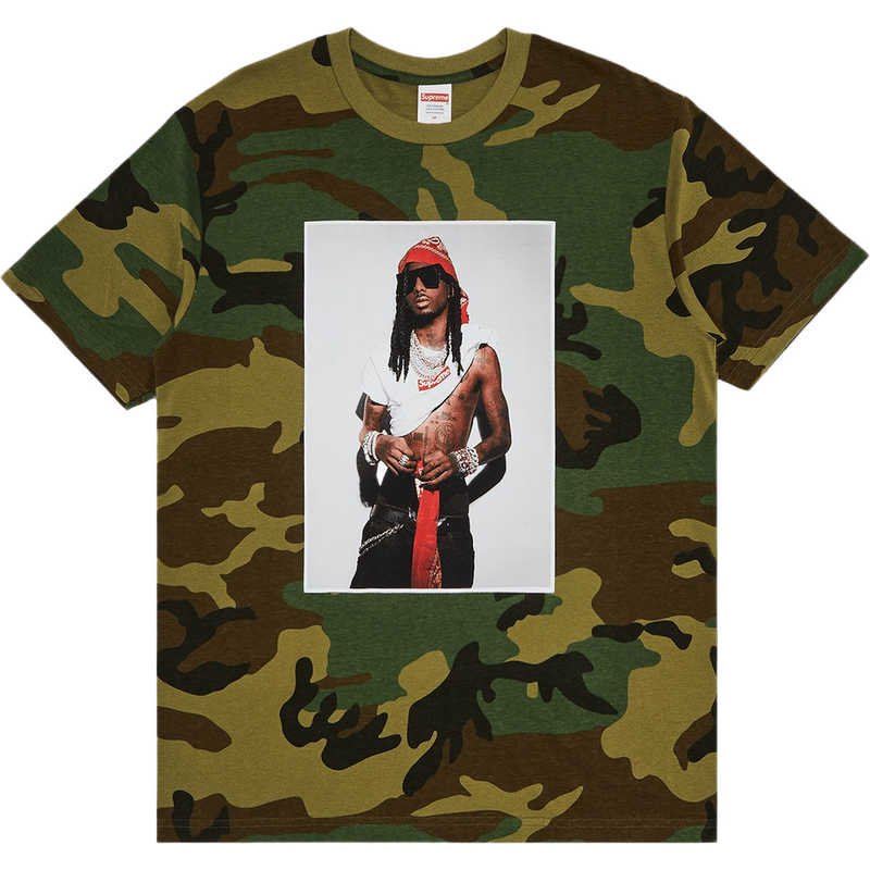 Supreme Playboi Carti Tee Woodland Camo