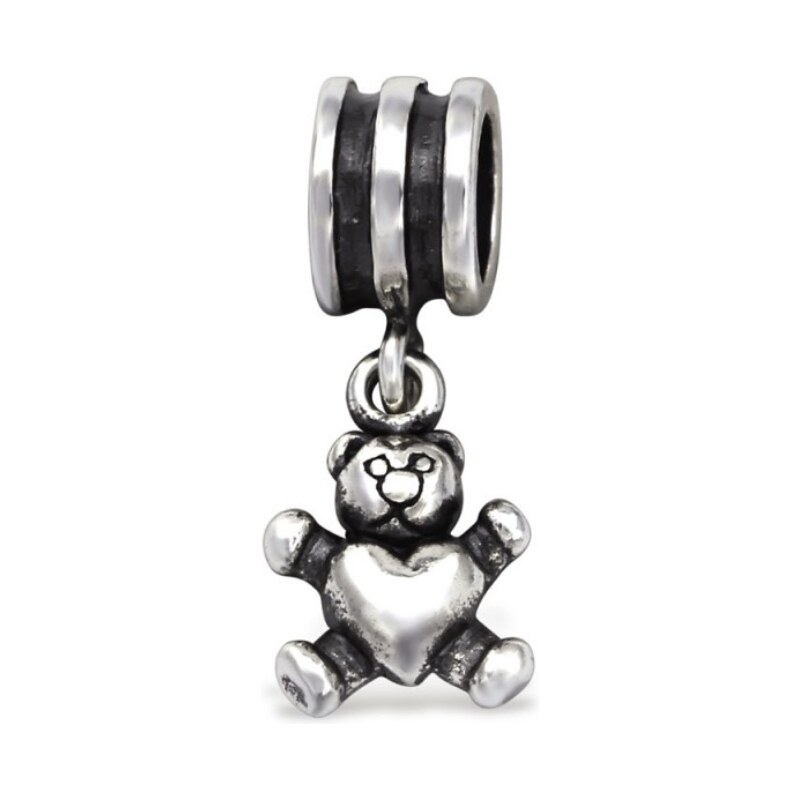 MAJYA MAY STORY stříbrný korálek LOVELY BEAR 11929 109657167