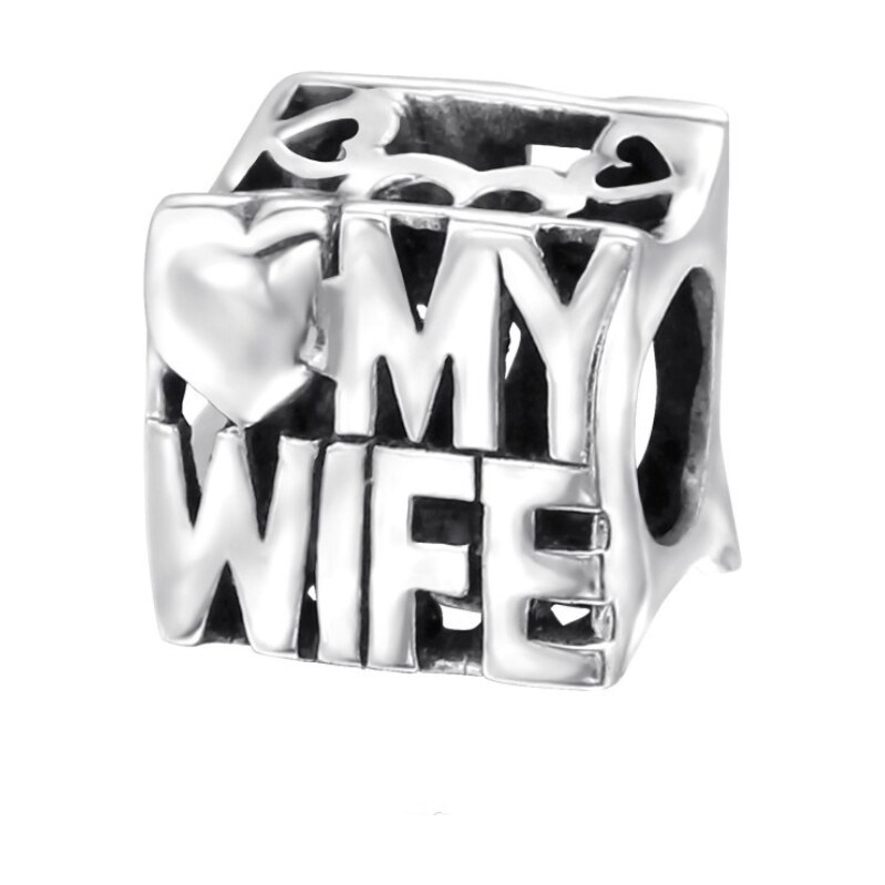 MAJYA MAY STORY stříbrný korálek LOVE MY WIFE 11930 109657168