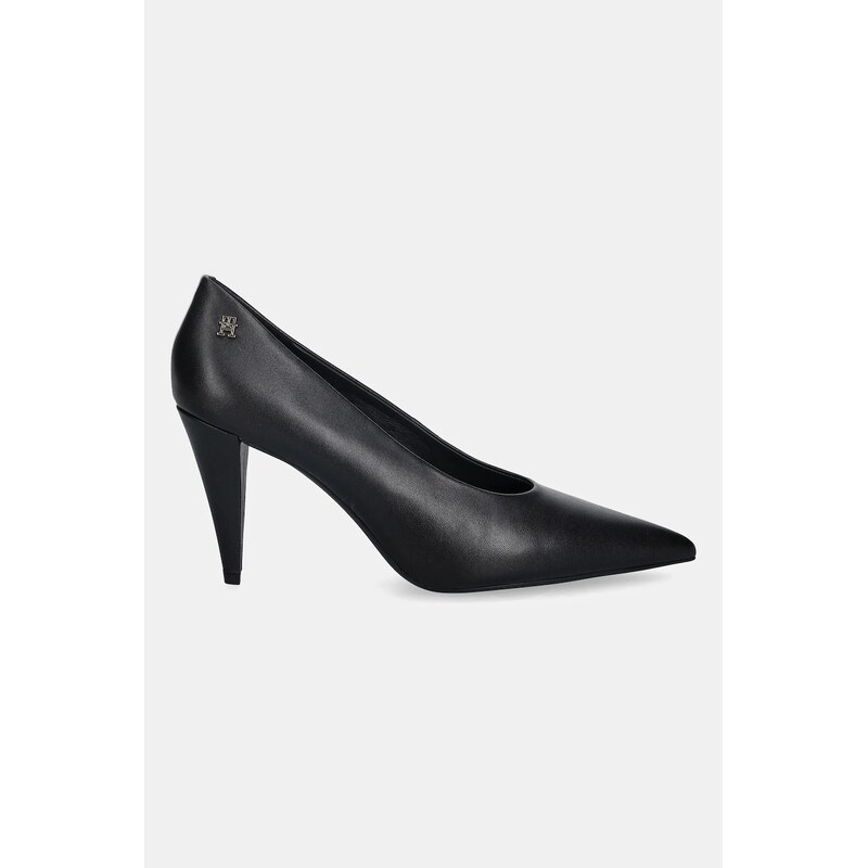 Kožené lodičky Tommy Hilfiger TH SMOOTH LEATHER PUMP