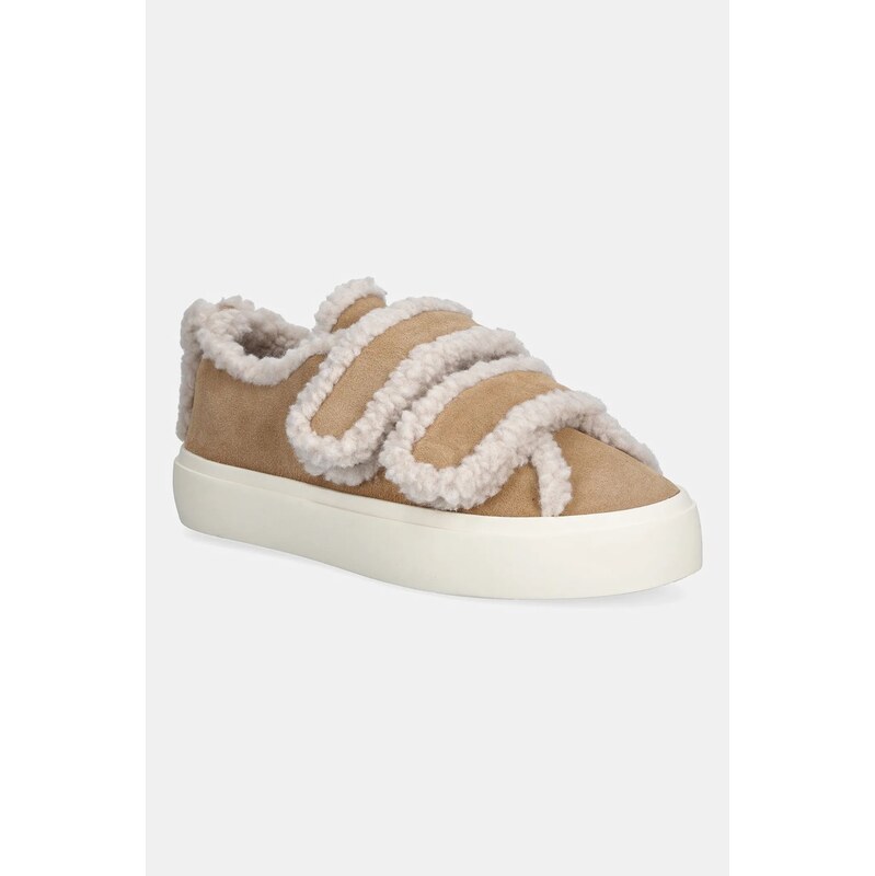 Inuikii Semišové tenisky Inuikii Shearling Low Velcro