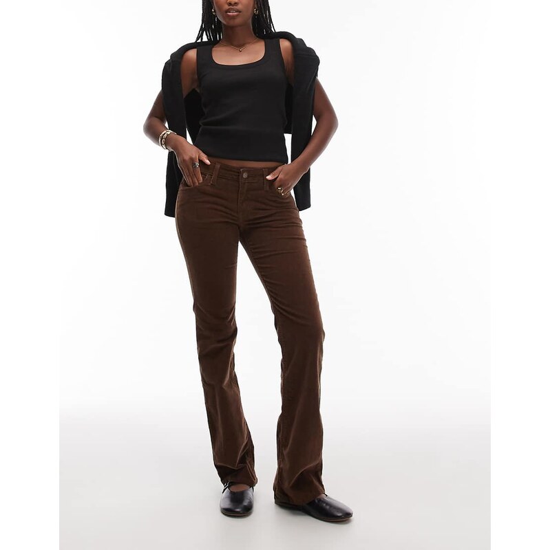 Levis superlow bootcut jeans in brown