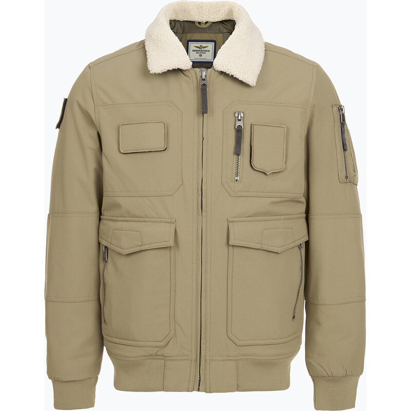 Pánská bunda Aeronautica Militare 252AB3024UCT03151 Lth colonial