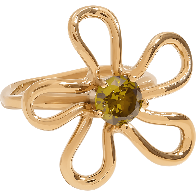 ELENYS Bloom – pozlacený prsten 18K žluté zlato