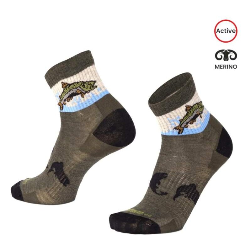 ORLIK TROUT rybářské kotníkové merino ponožky Moose 109663682