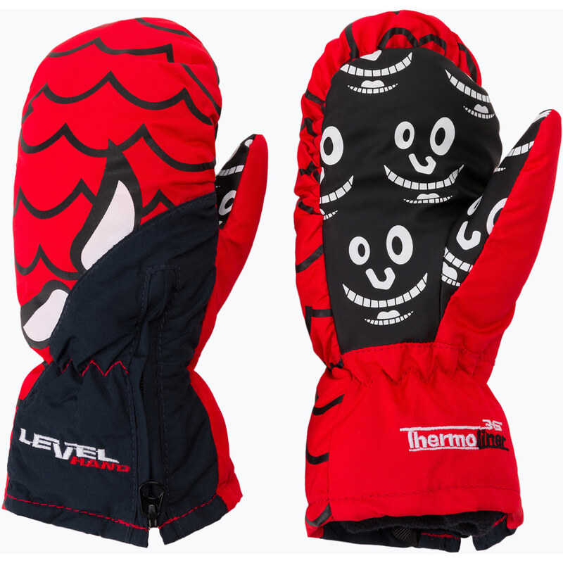 Dětské snowboardové rukavice Level Lucky Mitt červené 4146