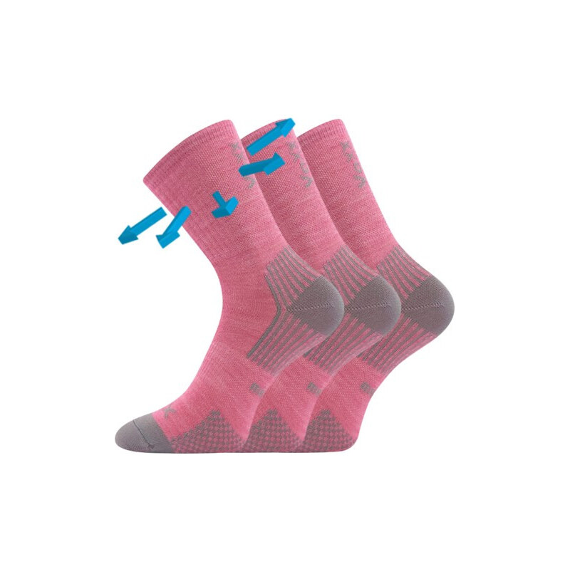 3PACK dětské ponožky Voxx merino růžové (Optimalik) 25/29 109665838