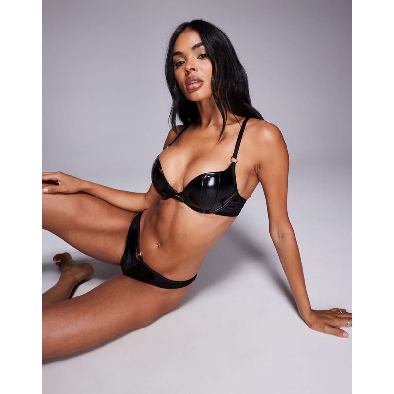 Ann Summers Exuding padded plunge bra in black 109665767