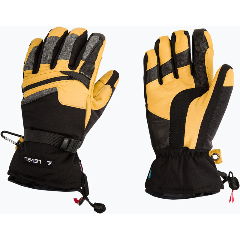 Pánské snowboardové rukavice Level Ranger Leather žluté 2091
