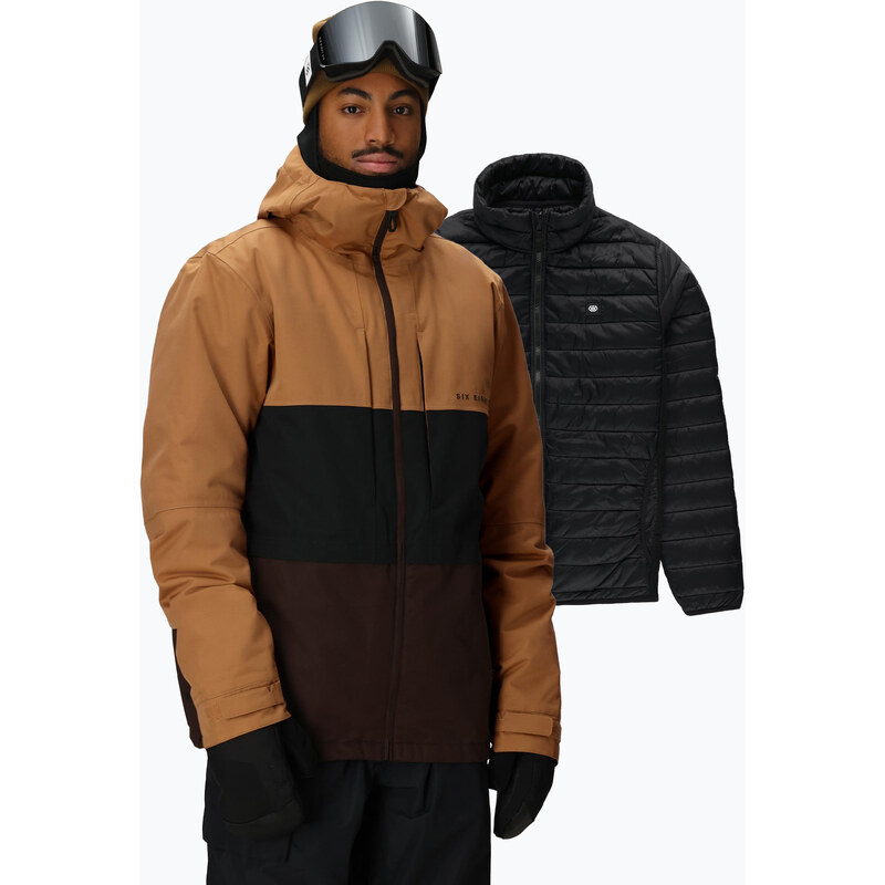 Pánská snowboardová bunda 686 Smarty 3IN1 Form caramel