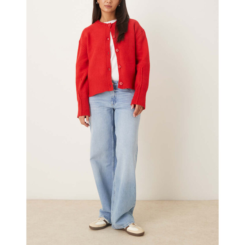 JDY Katie low waist straight leg jeans in light blue