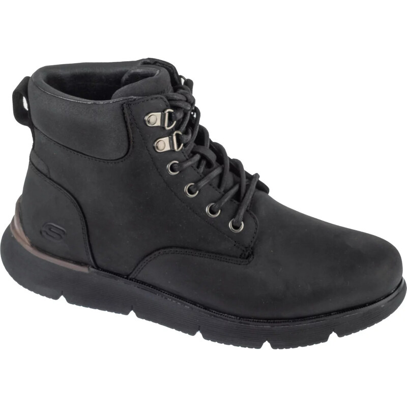 Černé pánské zimní kotníkové boty Skechers Augustino - Cobb
