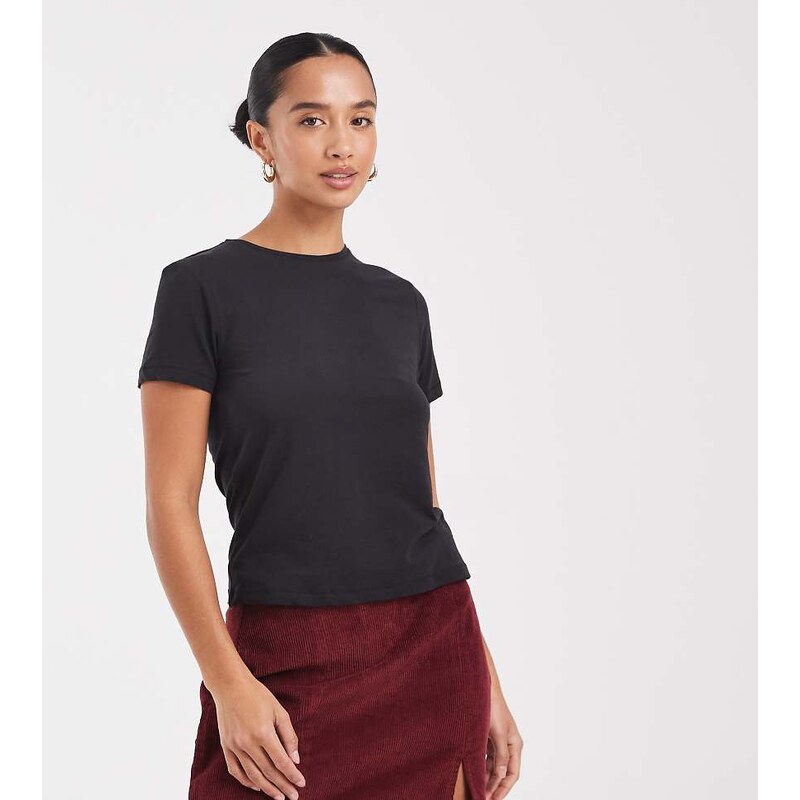 ONLY Petite cord skirt in burgundy-Red