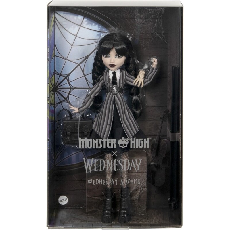 Mattel MH X WEDNESDAY Wednesday Addams, HXJ04 - GLAMI.cz