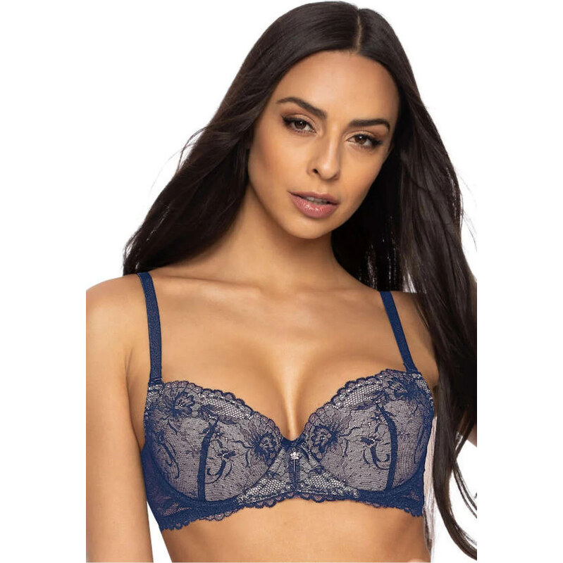 Dámská podprsenka Push-up Percy 3530/11 Tmavě modrá - Mat 109669956