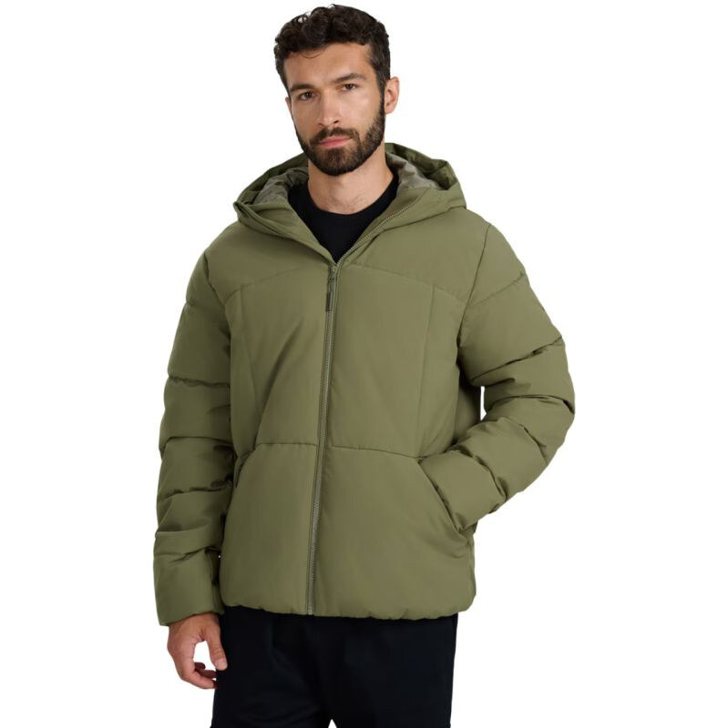 Pánská péřová bunda 4F M0710 khaki 4FWAW25TDJAM0710 43S pánské