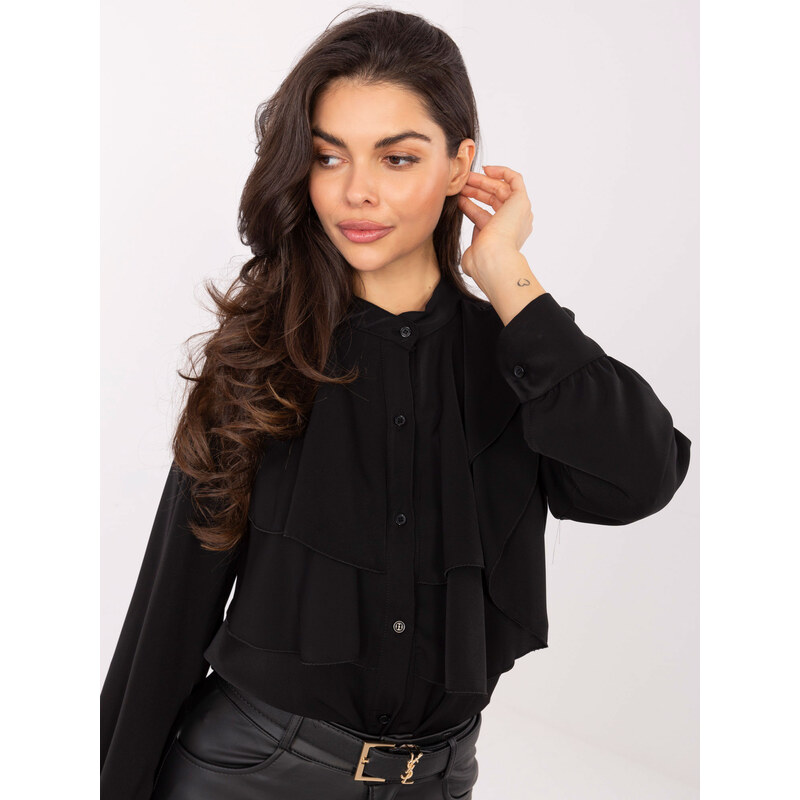 RUE PARIS Shirt-MI-KS-3282.53-black