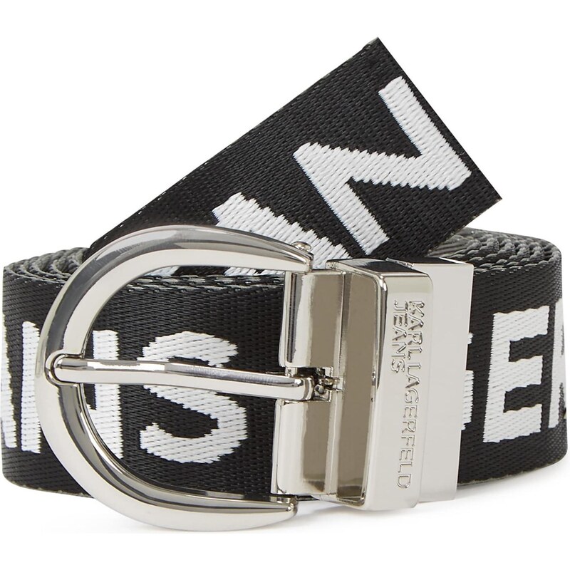 KARL LAGERFELD JEANS Opasek černá / bílá
