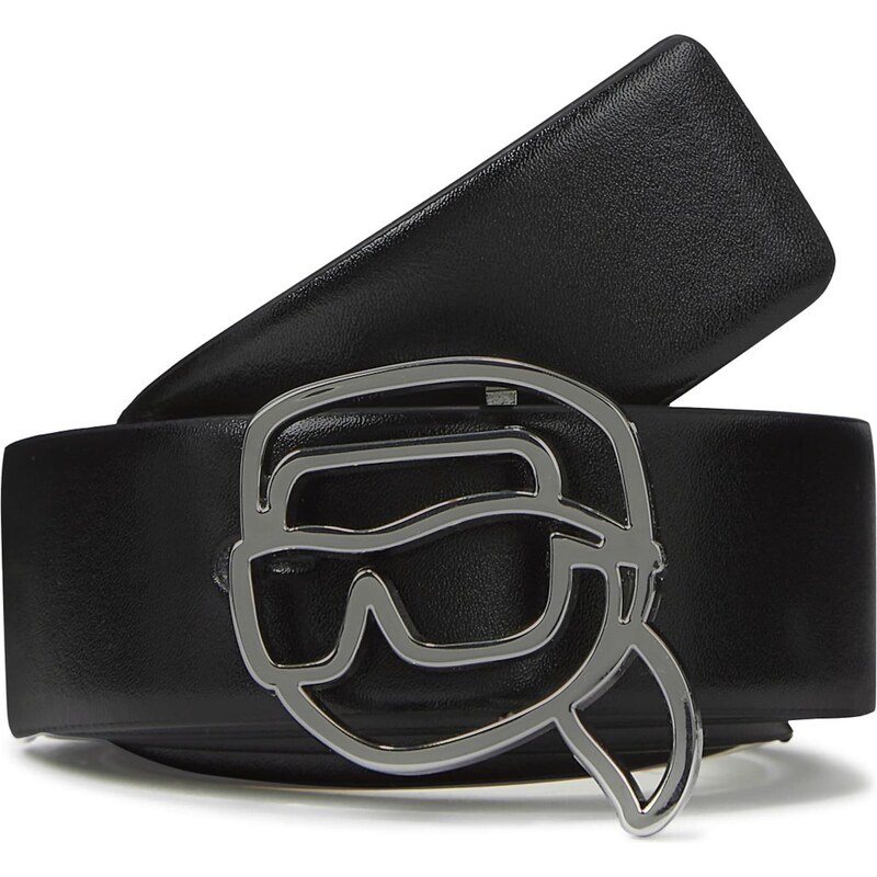 Karl Lagerfeld Opasek Ikon černá / bílá