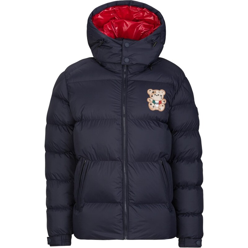 19V69 ITALIA Zimní bunda Jeffrey Teddy námořnická modř / světle hnědá 109675510