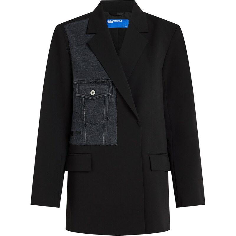 KARL LAGERFELD JEANS Přechodná bunda černá / černá džínovina 109675807