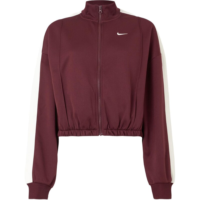 Nike Sportswear Mikina burgundská červeň / bílá