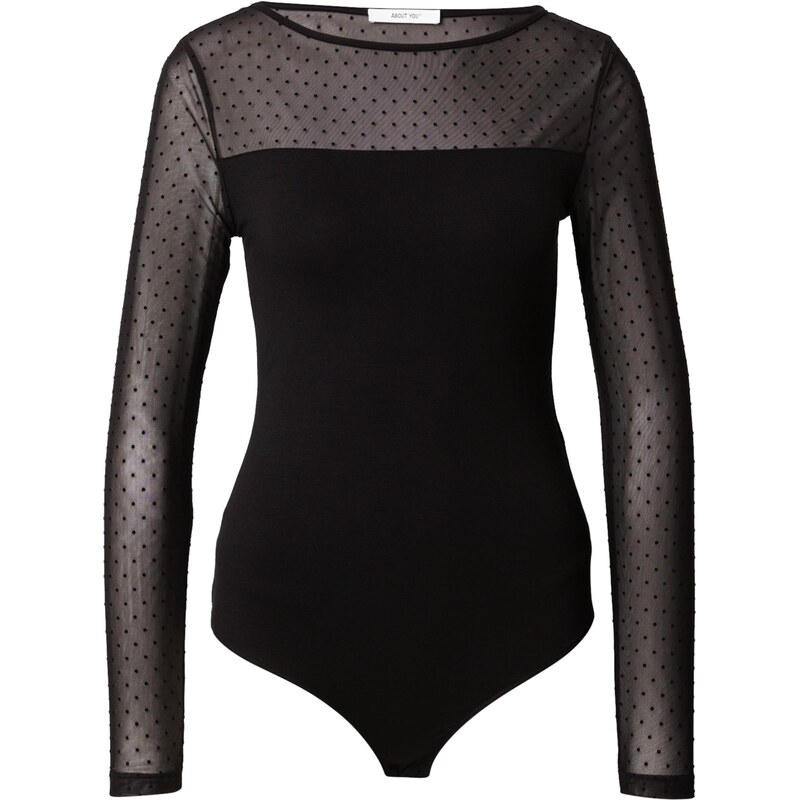 ABOUT YOU Tričkové body Heidi černá 109676587