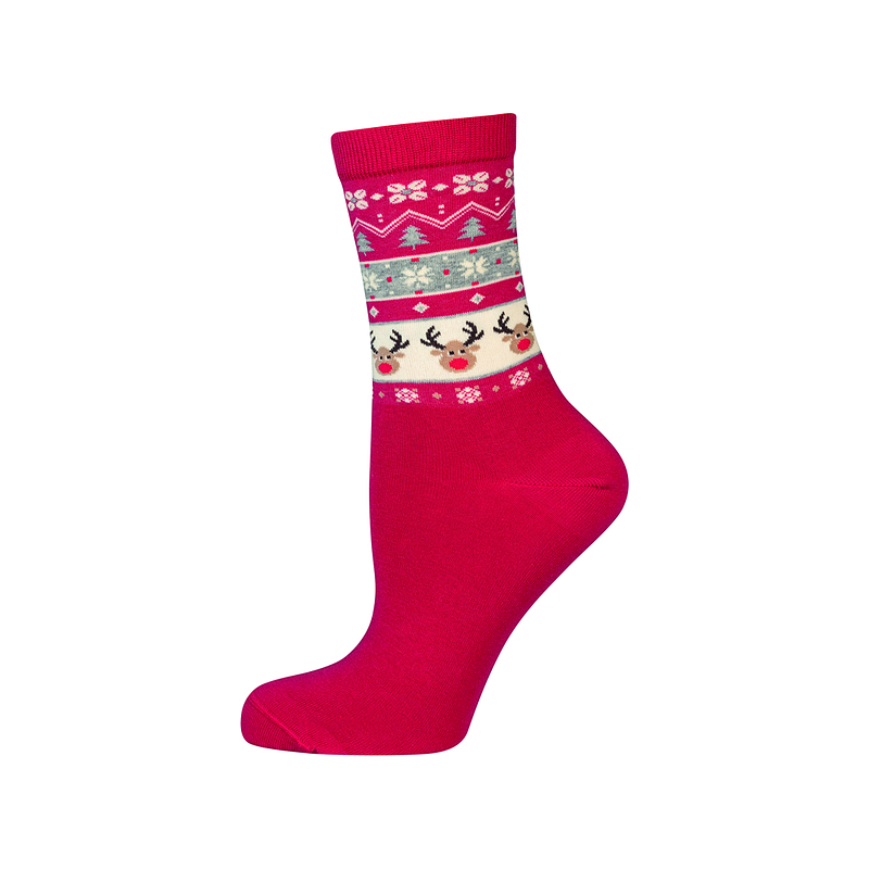 Bellinda XMASS SOCKS - Christmas Socks for the Whole Family - Red 109681256