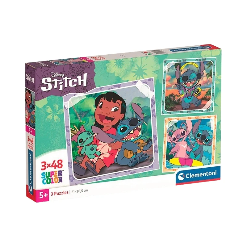 Lilo & Stitch Clementoni - Puzzle 144 Stitch 3x48 dílků - GLAMI.cz