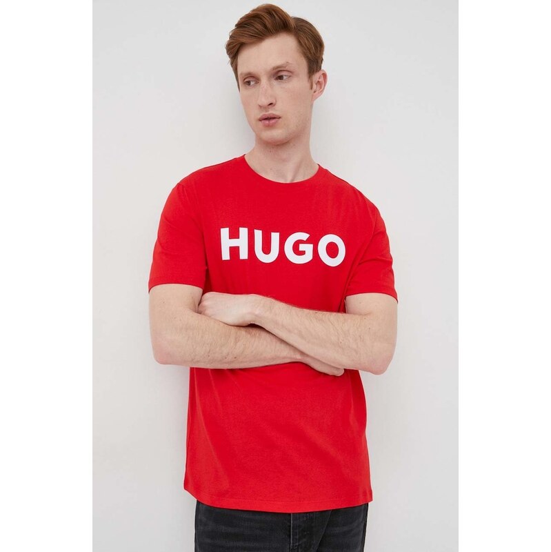 HUGO tričko pánské bavlněné Dulivio
