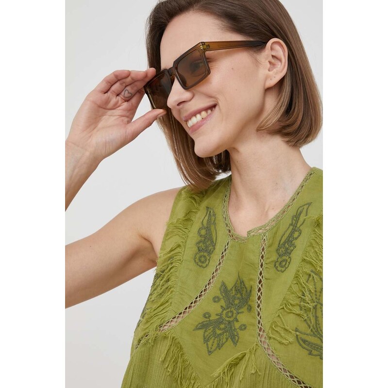Pepe Jeans Bavlněná halenka Pepe Jeans Lisle