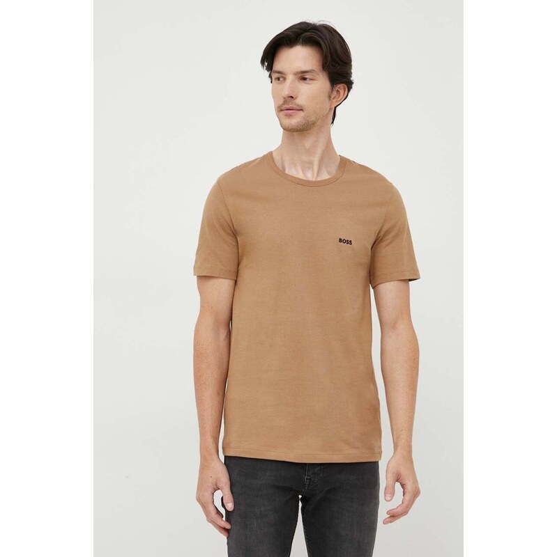 Bavlněné tričko BOSS TShirt RN 3P Classic 3-pack