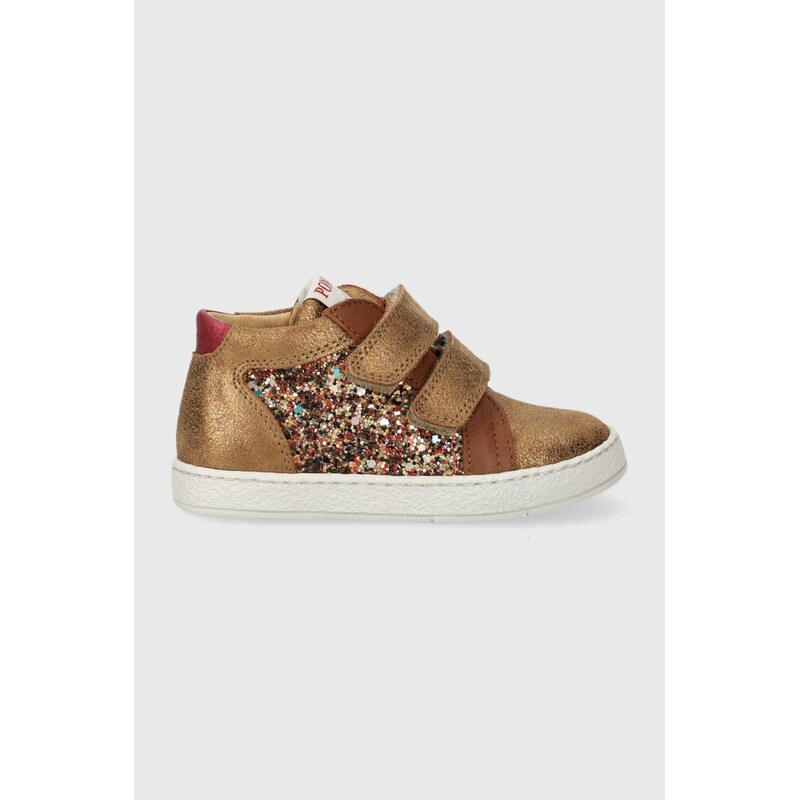 Pom Dapi Dětské kožené sneakers boty Pom Dapi