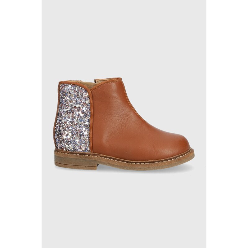 Pom Dapi Dětské kožené boty Pom Dapi RETRO BACK
