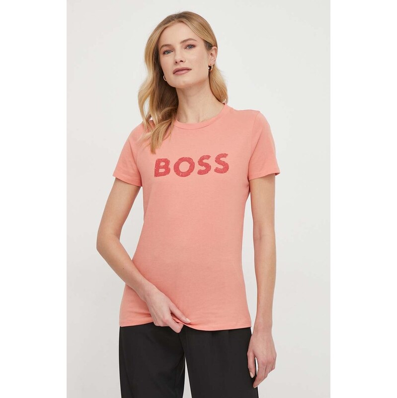 BOSS Orange Bavlněné tričko Boss Orange C_Elogo_5