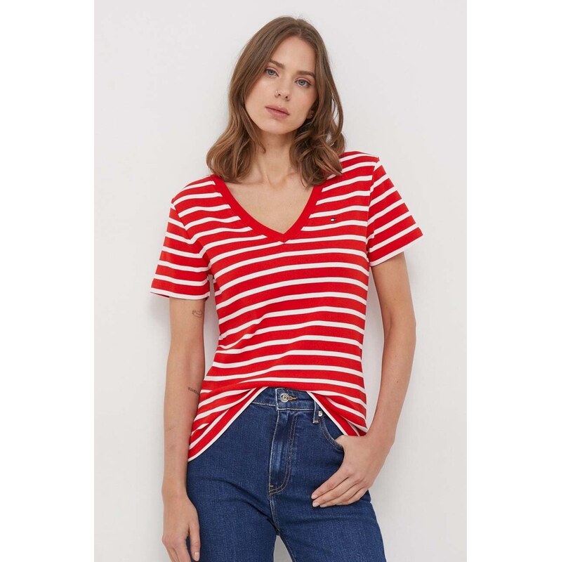 Tommy Hilfiger tričko dámské bavlněné
