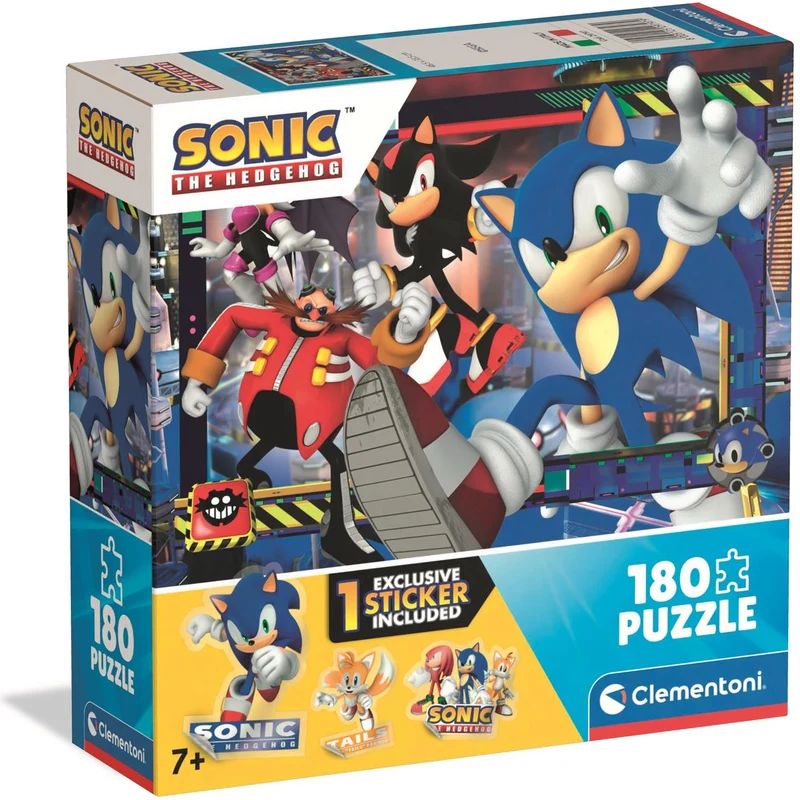 Clementoni - Puzzle 180 Sonic the Hedgehog 2 - GLAMI.cz