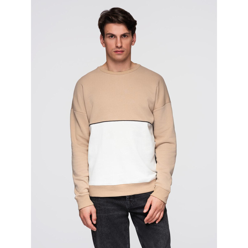Ombre Mens OVERSIZE sweatshirt with contrasting color