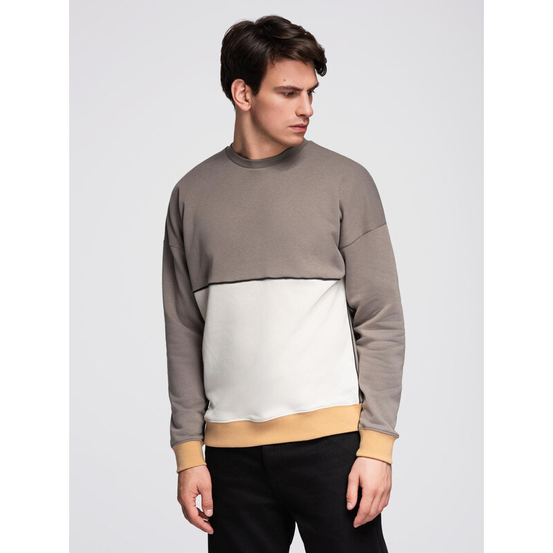 Ombre Mens OVERSIZE sweatshirt with contrasting color