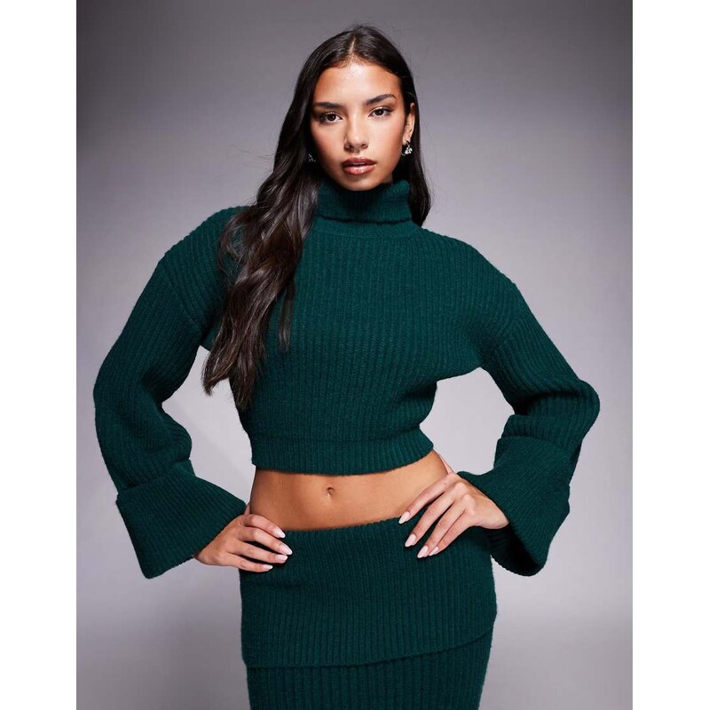 Wanderdoll exclusive Mabel roll neck wide foldover sleeve