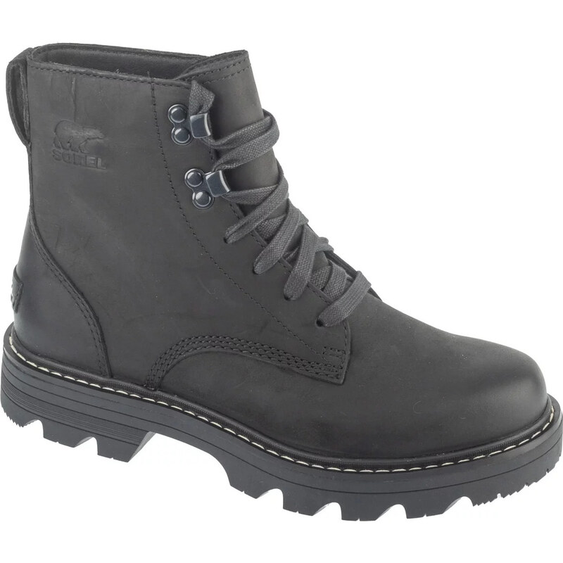 Černé dámské kožené workery Sorel Revel Rd Boot Lace Wp Černá