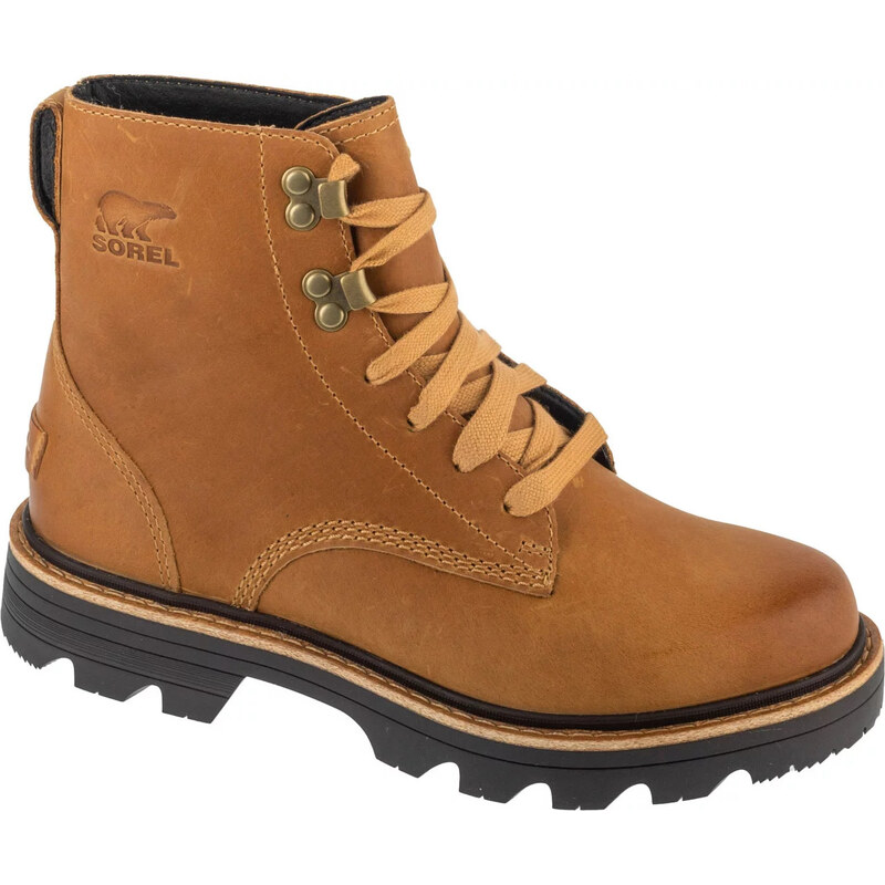 Camel dámské kožené workery Sorel Revel Rd Boot Lace Wp Hnědá