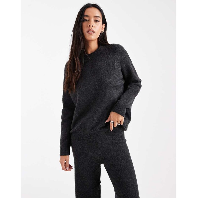 New Look co-ord oversized jumper in dark grey