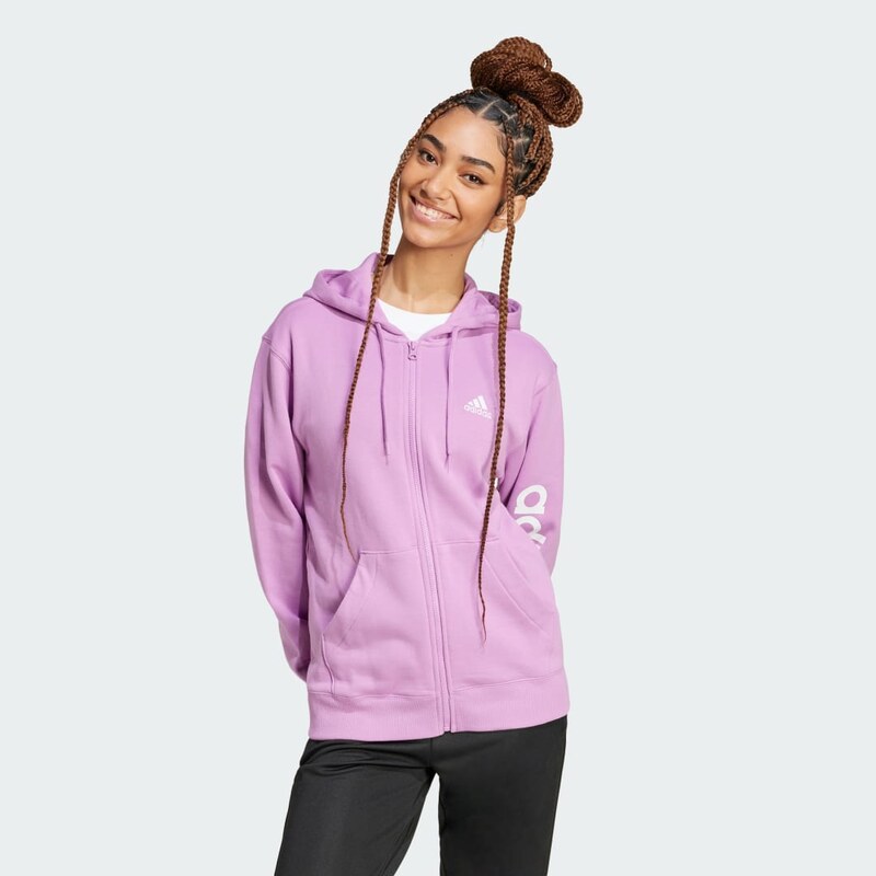 Adidas Mikina Essentials Linear Full-Zip French Terry