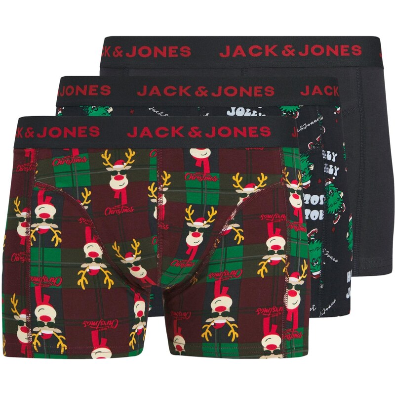JACK & JONES Boxerky JACRudolph námořnická modř / rezavě hnědá /