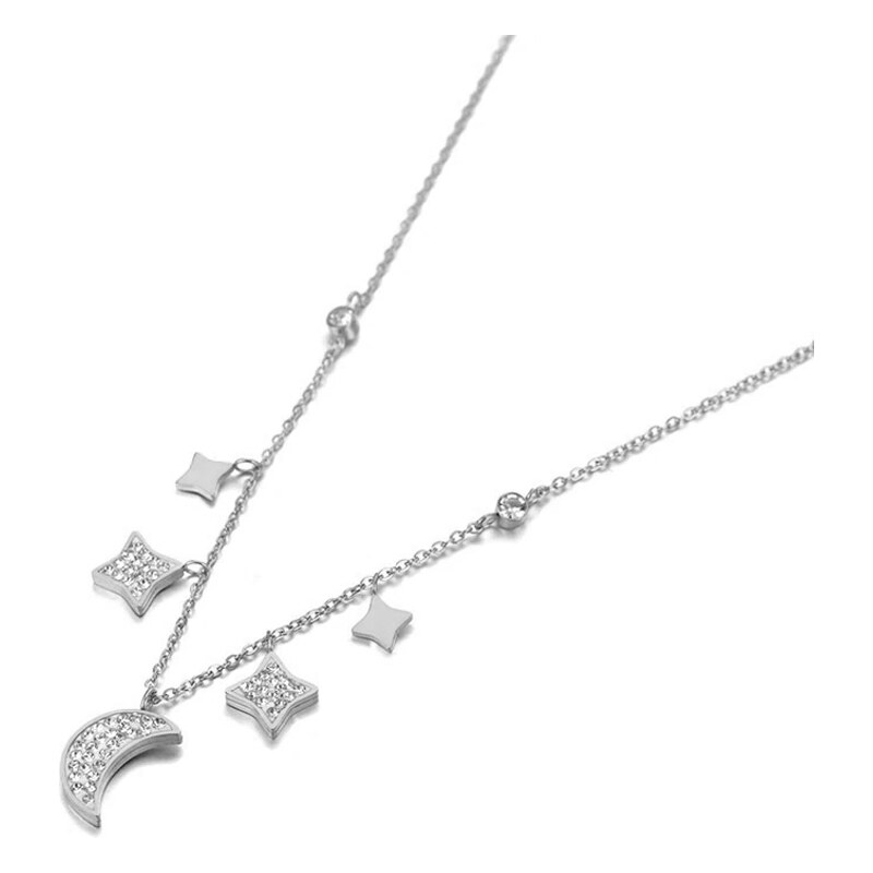Victoria Filippi Stainless Steel Náhrdelník Moon&Star - chirurgická 46616020